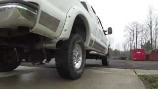 2002 F250 73 Powerstroke Magnaflow Exhaust [upl. by Ayiram953]