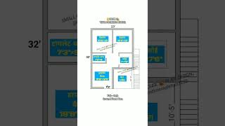 23×32 house plan  2bhk with car parking  23×32 home plan  youtubeshorts houseplan homeplan [upl. by Sibylle634]