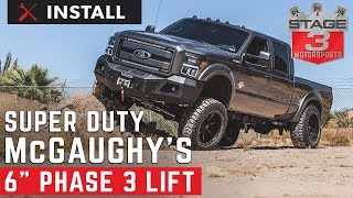 20112016 F350 McGaughys 6quot Phase 3 Lift Kit w Shocks [upl. by Tur]