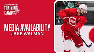 Jake Walman Detroit Red Wings Training Camp [upl. by Siri258]