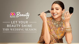 Wedding Beauty Looks with Anushka Sharma  Virtual TryOn  Myntra Beauty [upl. by Ahsemed156]