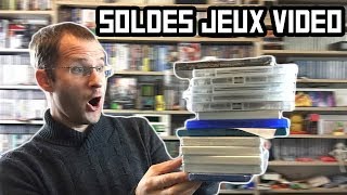 SOLDES jeux vidéo HIVER 2018 en LIVE  compte rendu [upl. by Ynaffet]