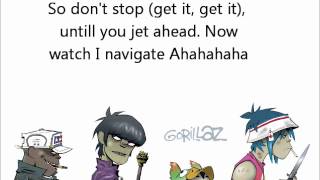 Gorillaz  Feel Good Inc Lyrics [upl. by Ezaria]