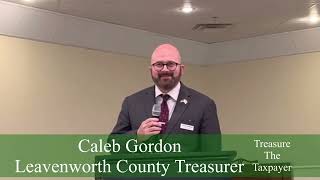 Caleb Gordon Leavenworth county treasurer [upl. by Oemac693]