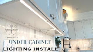 How to Install LED Under Cabinet Lighting [upl. by Suirtemid]