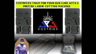 CUSTOMIZE FOAM FOR YOUR GUN CASE WITH A PRECISE LASERCUTTING MACHINE [upl. by Bena337]