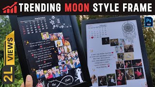 Moon Style Photo Frame  Trending Photo Frame  How to Collage Moon Photo [upl. by Hiller]