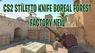 Stiletto Knife Boreal Forest  CS2 Skin Showcase 75 [upl. by Erusaert]