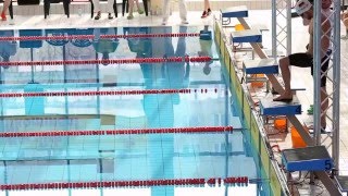 Steffen Deibler und Paul Biedermann  100m Schmetterling Hasenrennen  Schwimmfest Halle 2016 [upl. by Devlin]