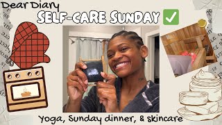 Med Student Day Log SelfCare Sunday Yoga Skincare Routine  Cook with Me [upl. by Janet]