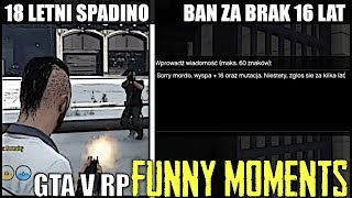 GTA V RP18 LETNI SPADINOBAN ZA BRAK 16 LATALTF4PROFESJONALNE LSPDSILNY quotMAKOWIECquot FM [upl. by Atinnor]