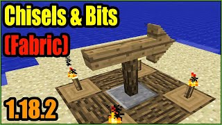 Chisels amp Bits  For Fabric Mod 1182 amp How To Install for Minecraft [upl. by Heid856]