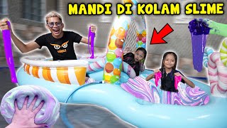 ALUNA DAN AMANDA MANDI DI KOLAM SLIME PERAYAAN TAHUN BARU 2024 [upl. by Aihselef796]