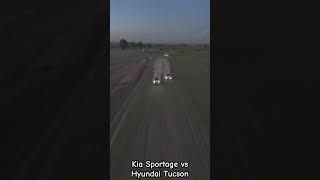 Kia Sportage Vs Hyundai Tucson Drag race off road [upl. by Sisto]