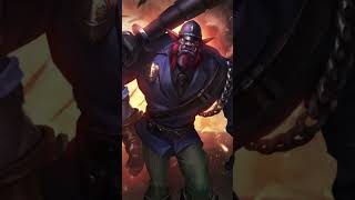 Dando Nota  skins do Trundle league of legends shorts [upl. by Itsrik]