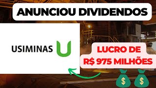 USIMINAS USIM5 DIVIDENDOS MILIONÁRIOS E ALTA NOS LUCROS [upl. by Noll439]