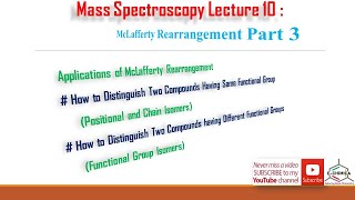 Mass Spectroscopy Lecture 10  McLafferty Rearrangement Part 3 [upl. by Aber]