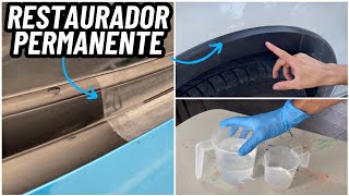 COMO HACER UN RESTAURADOR PERMANENTE PARA PLASTICOS NEGROS EXTERIORES  FORMULA AUTOMOTRIZ [upl. by Kristina]