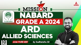 NABARD Grade A ARD Classes 10  Allied Science  NABARD Grade A Preparation  By Sudhanshu Sir [upl. by Wiggins981]