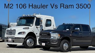 Freightliner M2 106 Summit Hauler Vs 3500 Pick UP [upl. by Giustino]