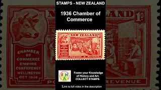 1936 Commerce Stamps  New Zealand Stamps collection stamps philately shorts short fyp [upl. by Bollen]