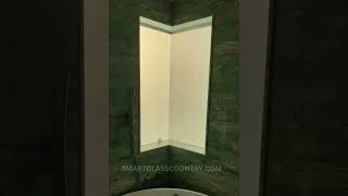 Privacy Glass Shines Where Curtains and Blinds Fail Corner Windows shorts [upl. by Assirrec]