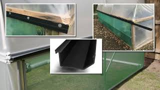 Polytunnel Gutters  Polytunnel Guttering System  Polytunnel Gutter Kit [upl. by Laertnom610]