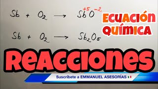 REACCIONES QUIMICAS  Ejercicios con Ecuaciones Químicas [upl. by Uolymme501]