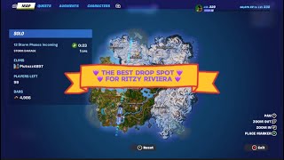 The BEST Drop Spot For Ritzy Riviera In Fortnite Chapter 5 [upl. by Nasya71]