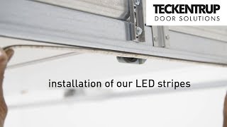 Teckentrup LED stripes  how to install the garage lighting [upl. by Hinckley647]