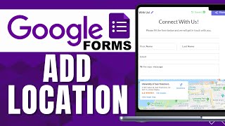 HOW TO ADD LOCATION IN GOOGLE FORM [upl. by Mcloughlin]