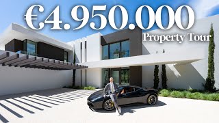 Inside a €4950000 Mountaintop Ultra Modern House in Marbella Spain  Drumelia Property Tour [upl. by Dombrowski23]