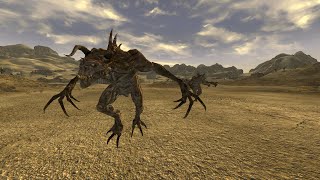 Tunnelers vs Deathclaws  Fallout New Vegas npc battle [upl. by Rickart555]