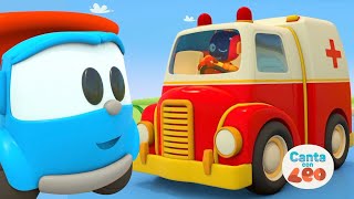 Canta con Leo  Ambulance  La Ambulancia  Nursery Rhymes in Spanish with Subtitles [upl. by Ardnasirk]