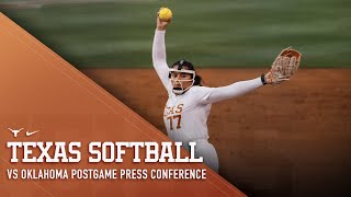 Texas Softball vs Oklahoma Postgame Press Conference April 6 2024 [upl. by Nnayllek]