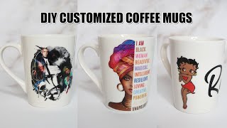 How to make Customized Mugs  DIY MUGS easy [upl. by Sucramed966]