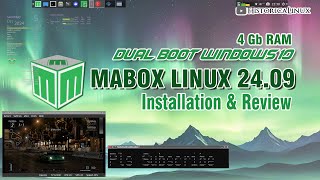 Ayo Install Mabox Linux 2409  4 Gb RAM  Dual boot windows 10  PCSX2 Gran Turismo 4 Spec II [upl. by Laleb614]