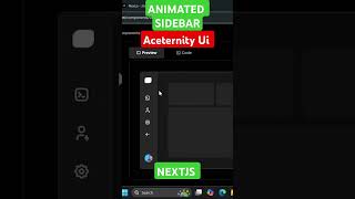 Animated Sidebar nextjs javascript coding ui aceternityui tailwindcss reactjs [upl. by Eelytsirk790]