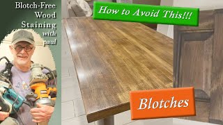 BlotchFree Wood Stain Application Technique  Furniture Refinishing [upl. by Leopold205]