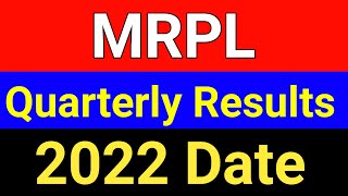 MRPL quarterly results date 2022  mrpl stock latest news  mrpl stock market [upl. by Haridan]