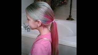 MULTI COLORED HAIR 🎨 TUTORIAL [upl. by Ahcarb]