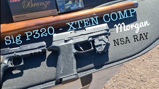 Sig P320  XTEN COMP Trying out Morgans new gun Thursday Gun day Fun day [upl. by Nanny]