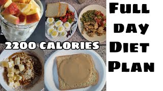 Full day Meal plan  2200 calories Lean Muscle Building [upl. by Maxey]