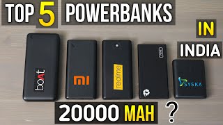 Top 5 best power bank 20000mah in india ⚡ best power bank 2021 🔥🔥 [upl. by Quincy]