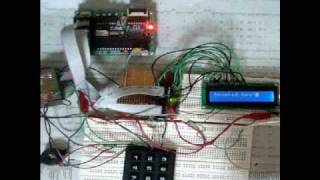 PIC Controlled 16x2 LCD Display and 3x4 Matrix Keypad Security Interface [upl. by Nekciv499]