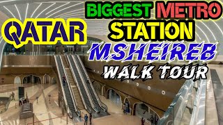 MSHEIREB THE BIGGEST METRO STATION IN QATAR qatar qatarlife vlog youtube [upl. by Nodroj]