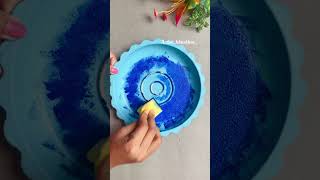 Plate art plate painting ideas Lippan art youtubeshorts shorts diy [upl. by Carolee]