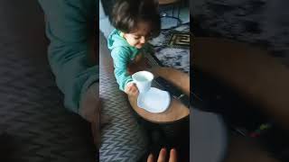 Masal kahve içiyor 🤔😯🥴❤️ seslendirme cutebaby baby funny [upl. by Spracklen49]