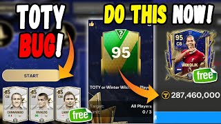 NEW TOTY BUG DO THIS NOW TO MAKE 200M COINS NOMINEE PATH B GUIDE FC MOBILE 24 [upl. by Bride864]