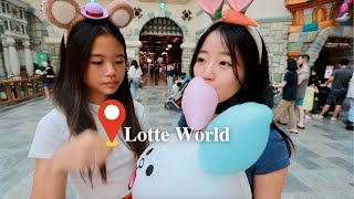 SPEAKING ONLY IN KOREAN FOR THE DAY in Lotte World [upl. by Kaufman235]